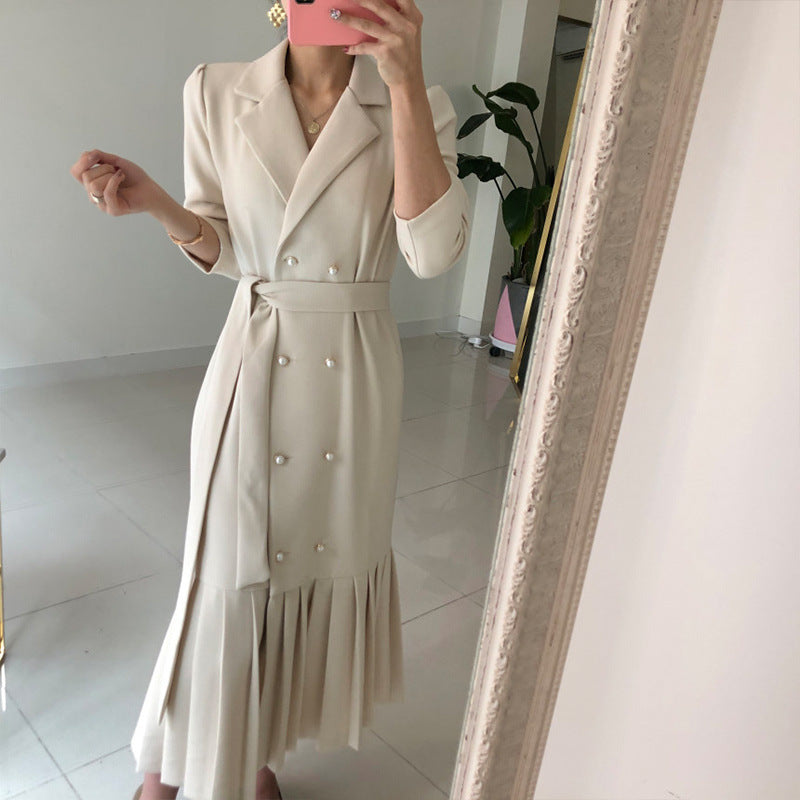 Tailored Collar Business Dress