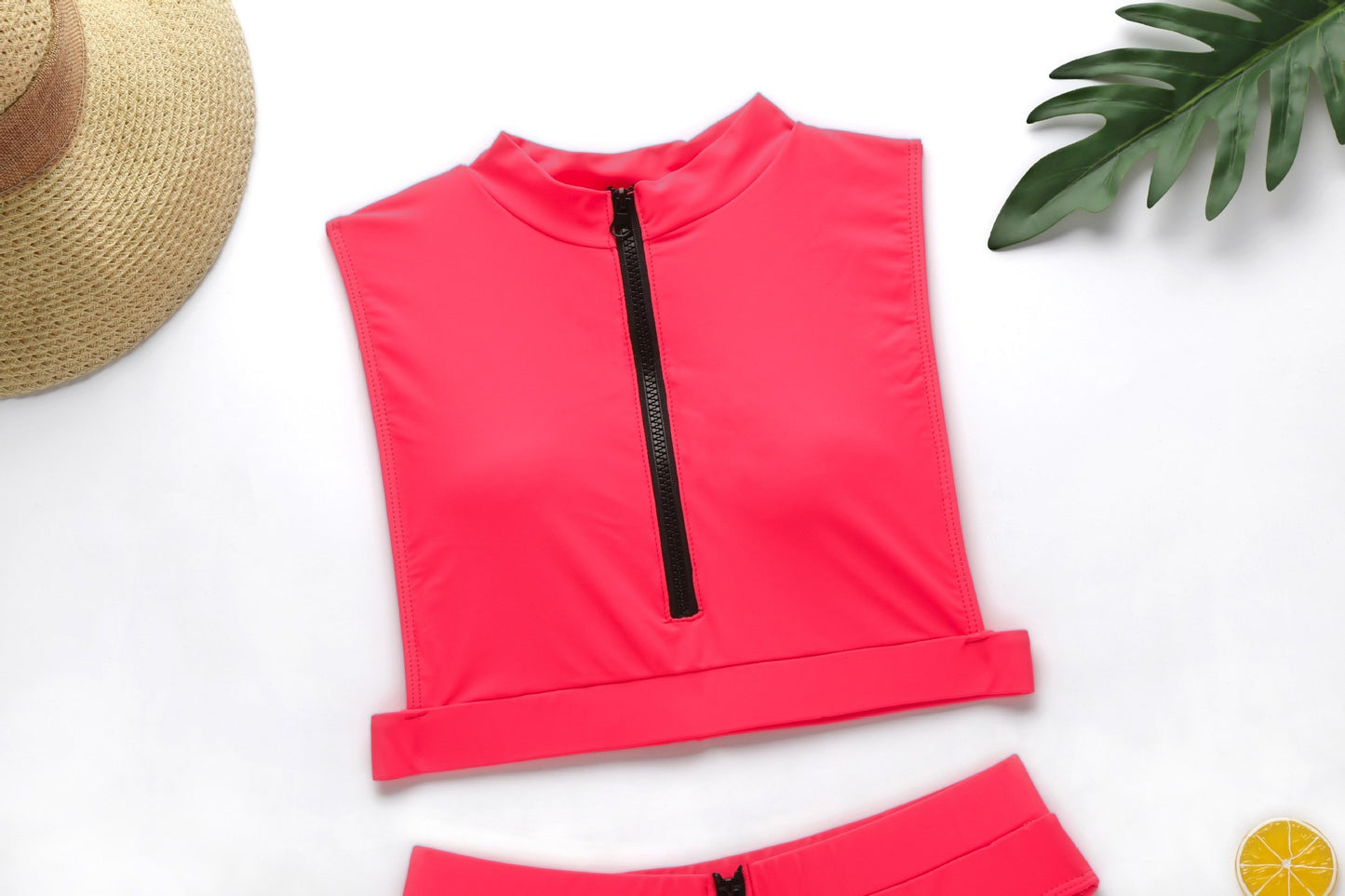 Solid Fluorescent Swimsuit
