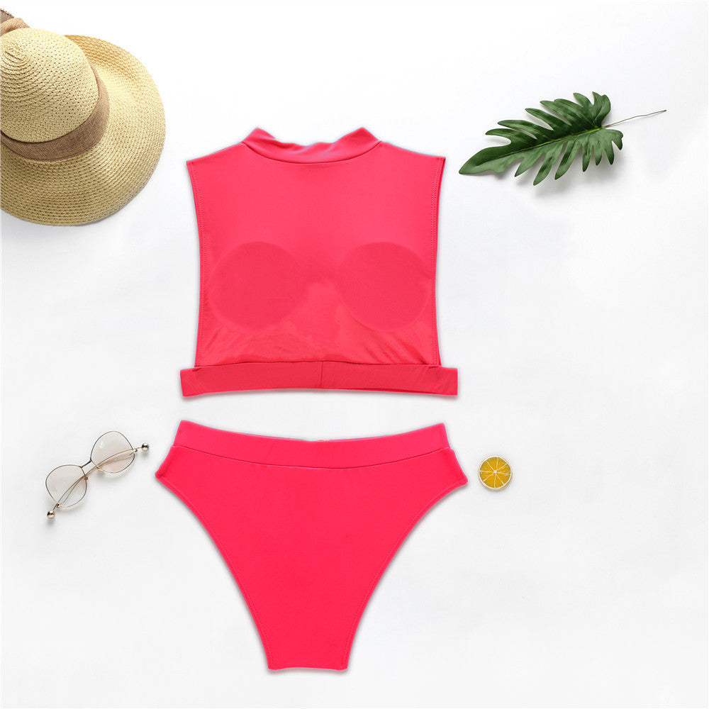 Solid Fluorescent Swimsuit