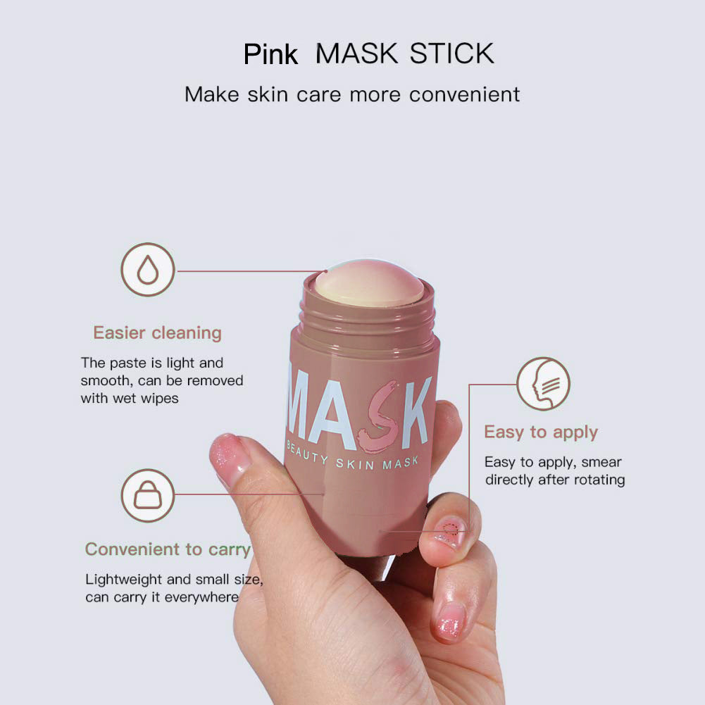 Moisturizing Cleansing Natural Organic Pink Clay Facial Mask Stick