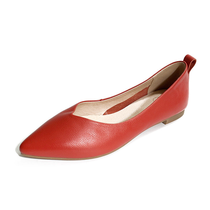 Spring Pointed Flat Shoes