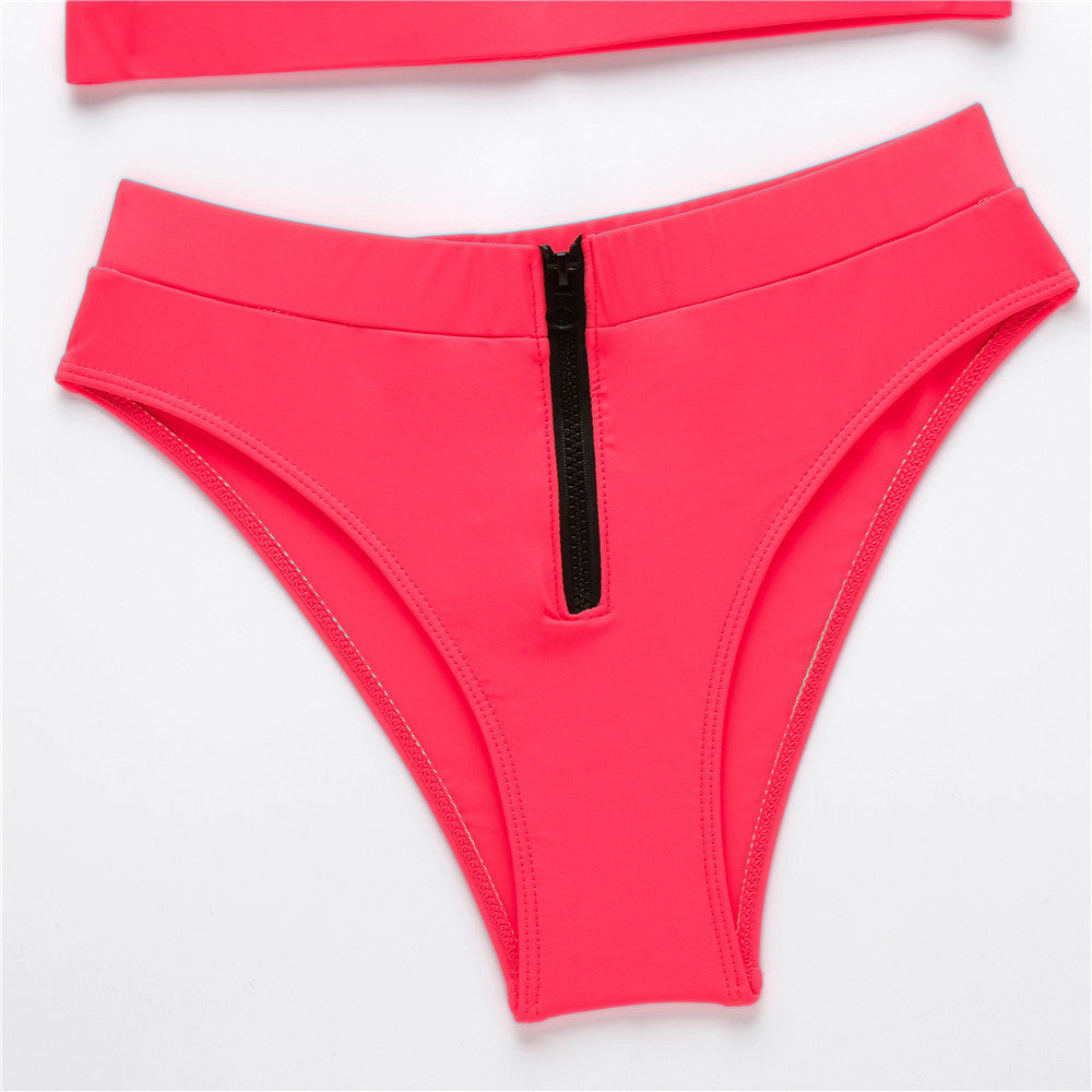 Solid Fluorescent Swimsuit