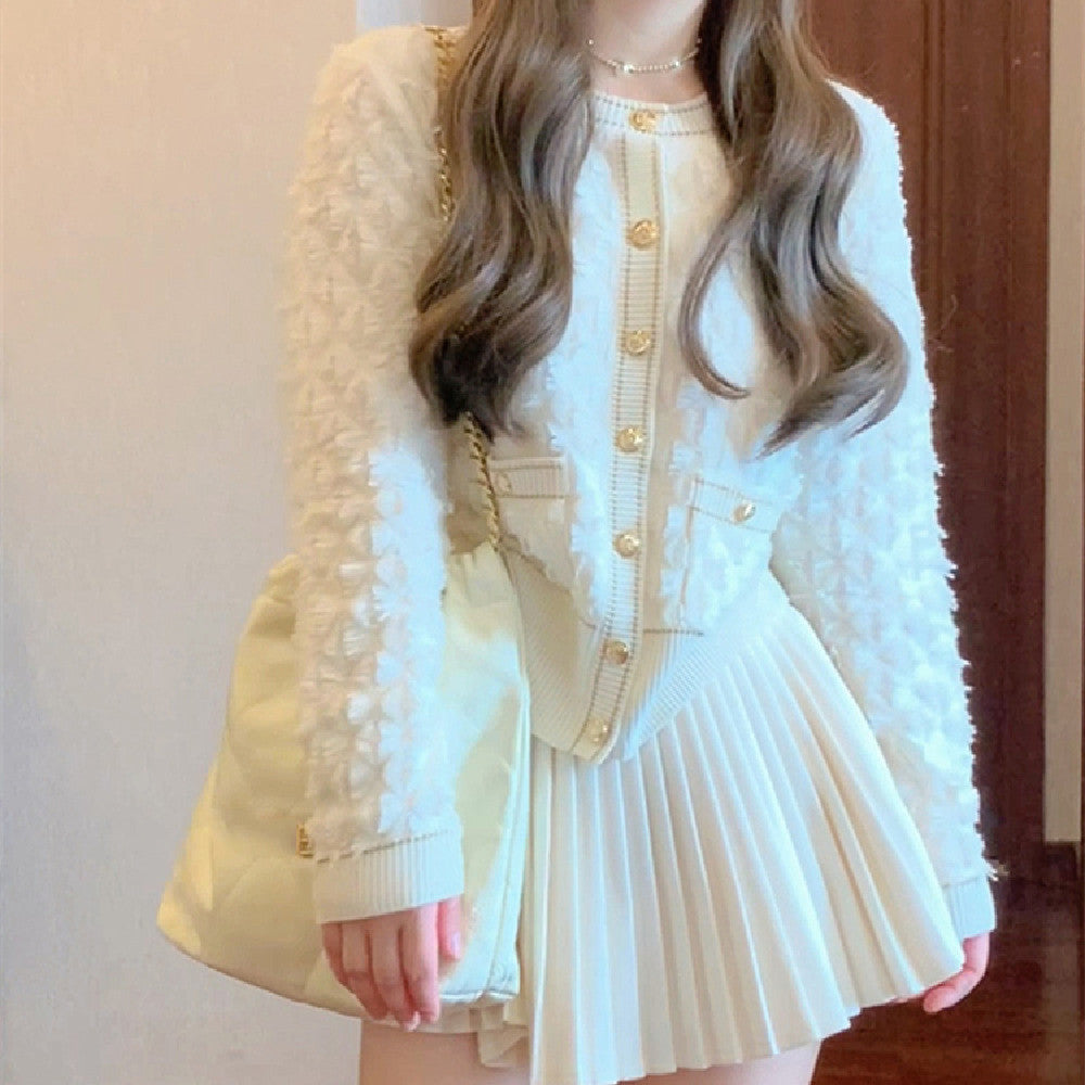 Korean Coat & Short Skirt Set