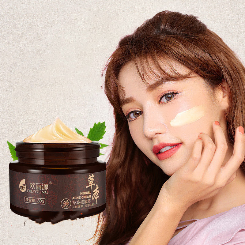 Closed mouth acne cream