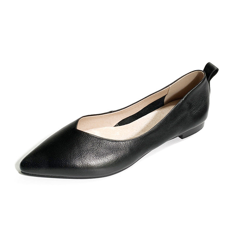 Spring Pointed Flat Shoes