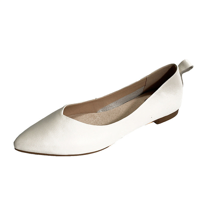 Spring Pointed Flat Shoes