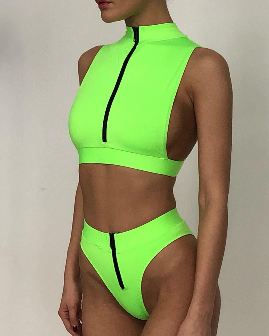 Solid Fluorescent Swimsuit