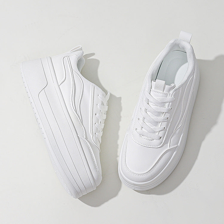 Korean Platform White Shoes