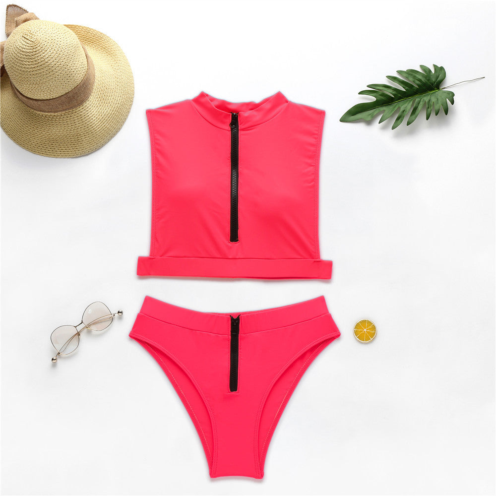 Solid Fluorescent Swimsuit