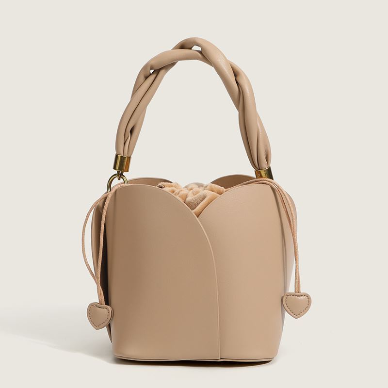 Genuine Leather Tote Sling Shoulder Bucket Handbag