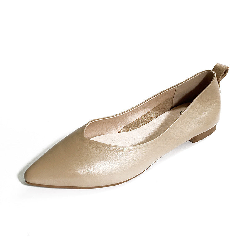 Spring Pointed Flat Shoes