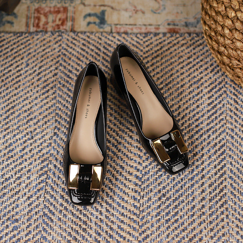 Chunky Heel Mary Jane Shoes