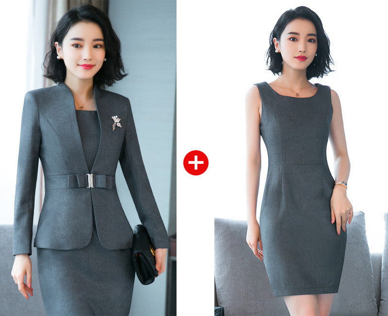 Business Wear Temperament Collarless Suit