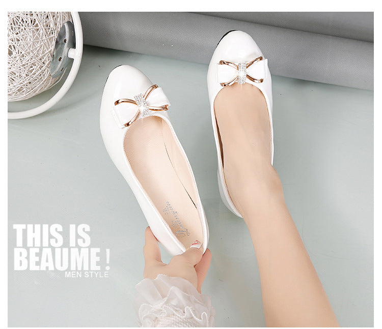 Chunky Heel Leather Shoes