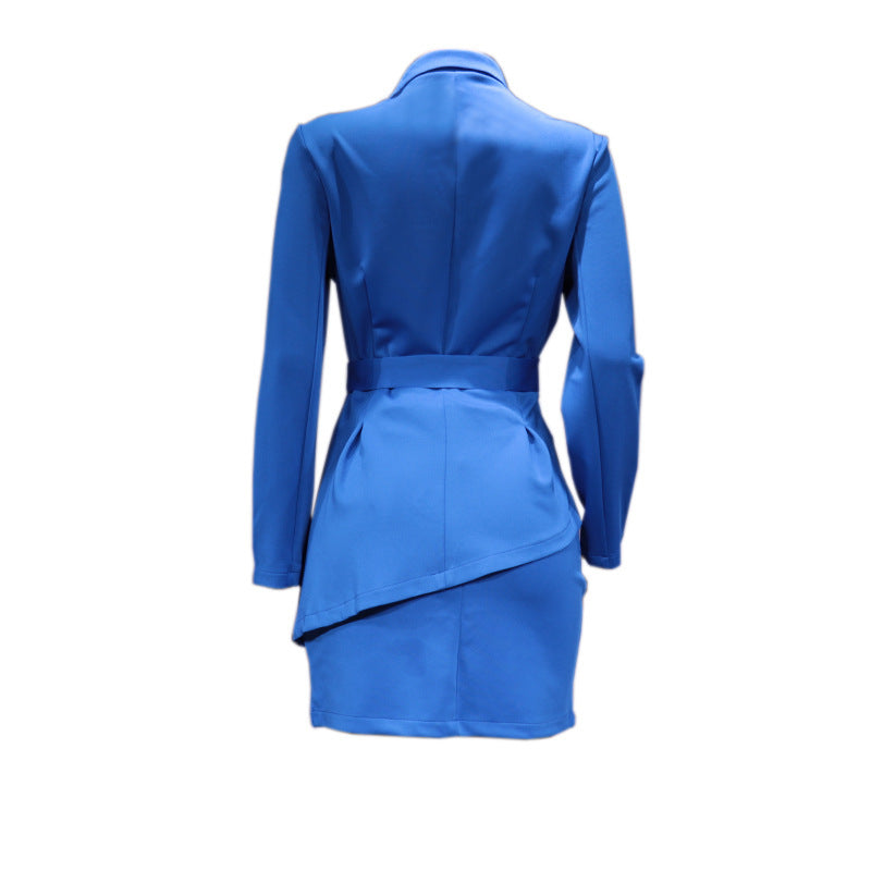 Autumn/Winter Solid Color Business Suit Skirt Two-Piece Set