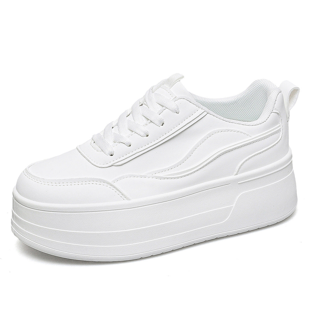 Korean Platform White Shoes