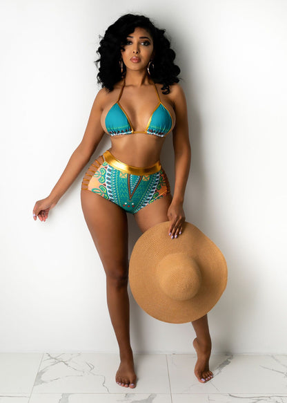 Bikini Digital Print Swimsuit