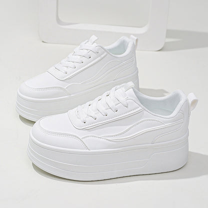 Korean Platform White Shoes