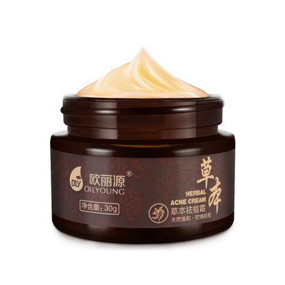 Closed mouth acne cream