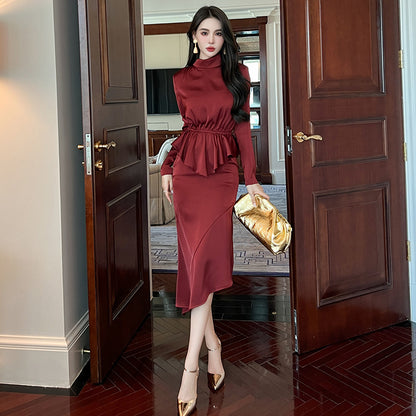 Ruffle Top & High Waist Skirt  Set