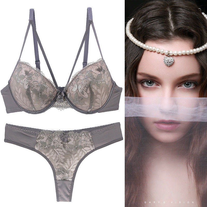Push Up Lace Bra Underwear Set