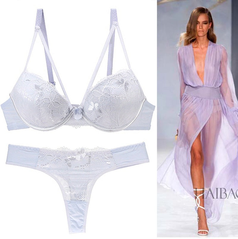 Push Up Lace Bra Underwear Set