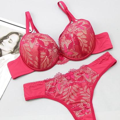 Push Up Lace Bra Underwear Set