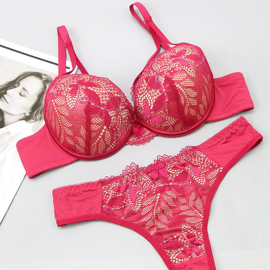 Push Up Lace Bra Underwear Set