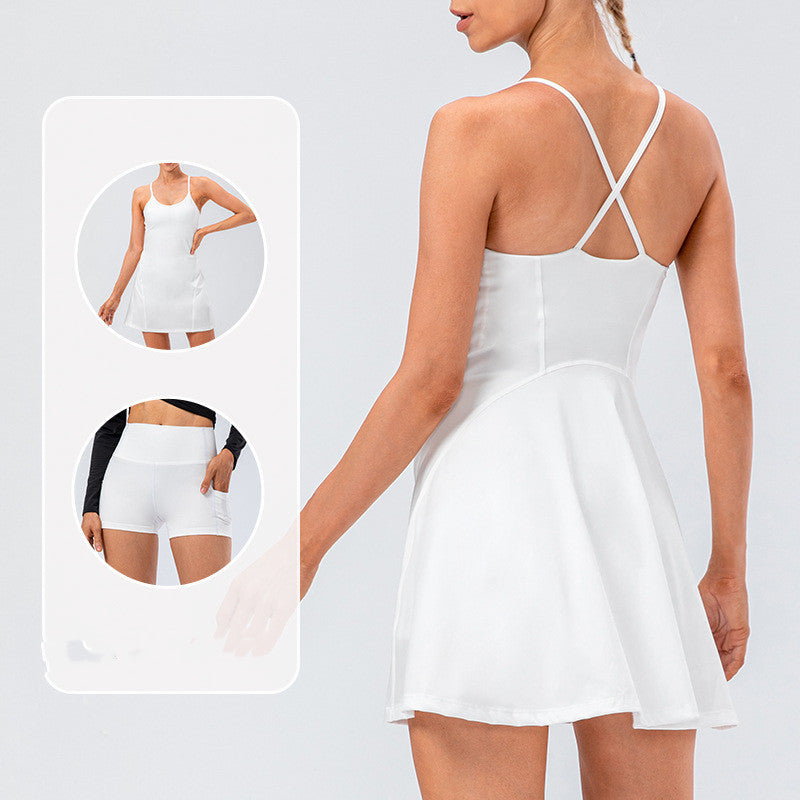 Nude Sling Stretch Sports Dress