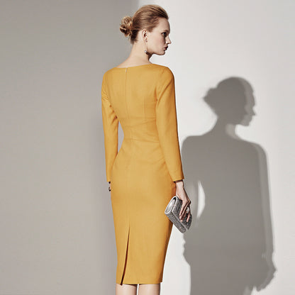 Yellow Business Dress