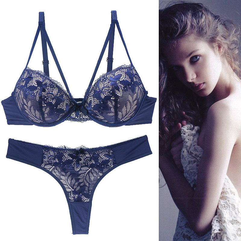 Push Up Lace Bra Underwear Set