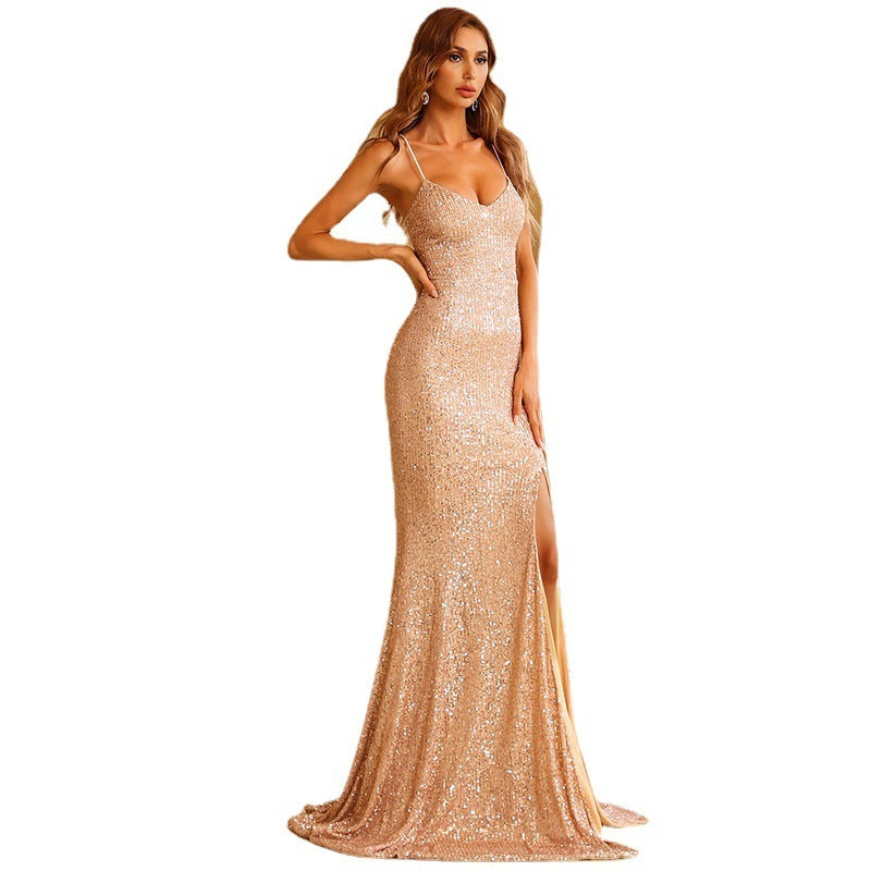 Backless Sleeveless Long Gown