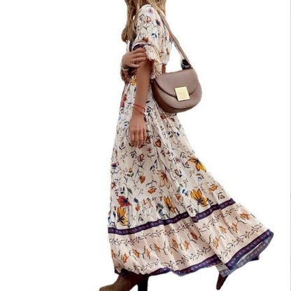 Bohemian Printed Long Dress
