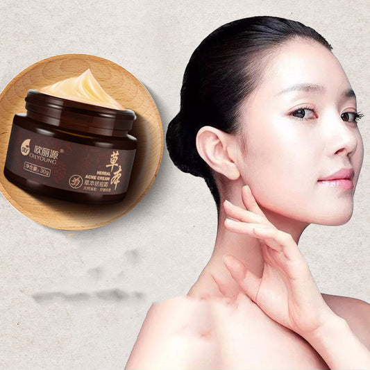 Closed mouth acne cream