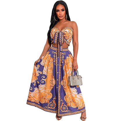 Top Skirt Two Piece Set
