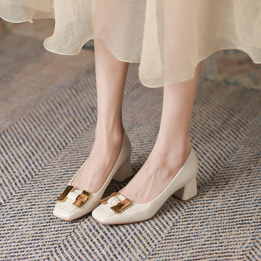 Chunky Heel Mary Jane Shoes