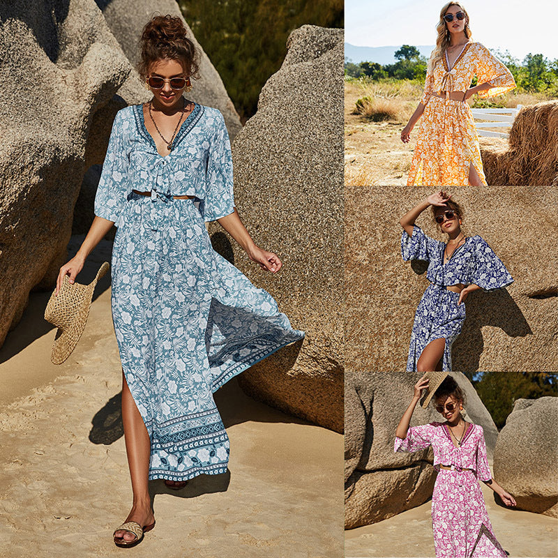Two-piece Beach Skirt Set
