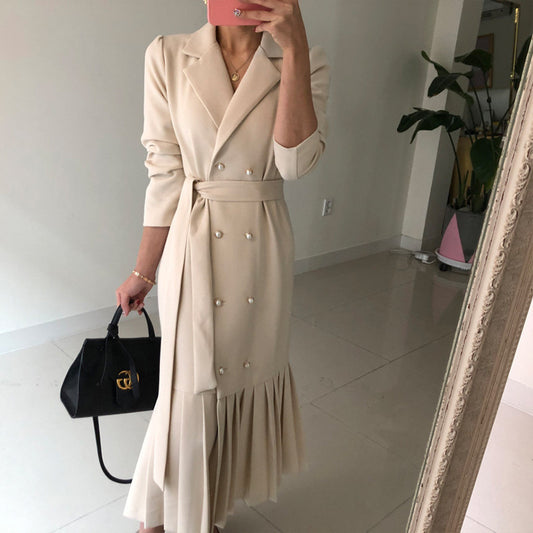 Tailored Collar Business Dress