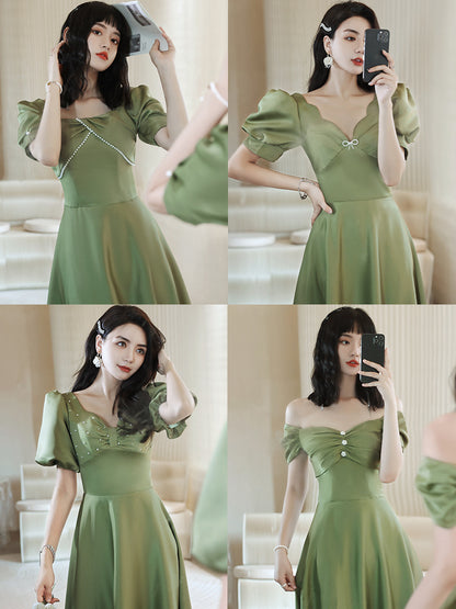 Satin Spring Long Gown