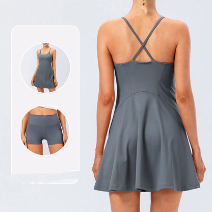 Nude Sling Stretch Sports Dress
